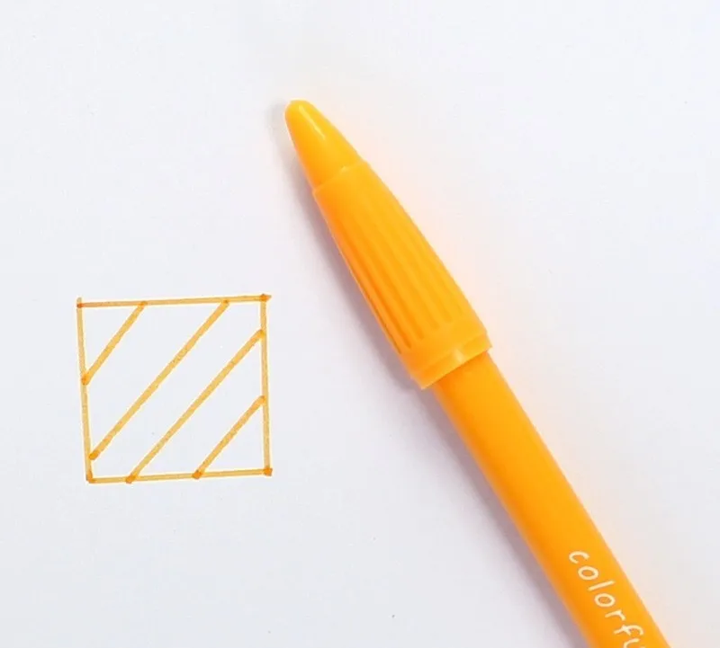 Gold yellow 1 шт.(36 цветов) акварельные кисти маркеры для детей художественные школьные FineLiner принадлежности для рисования - Цвет: Gold yellow