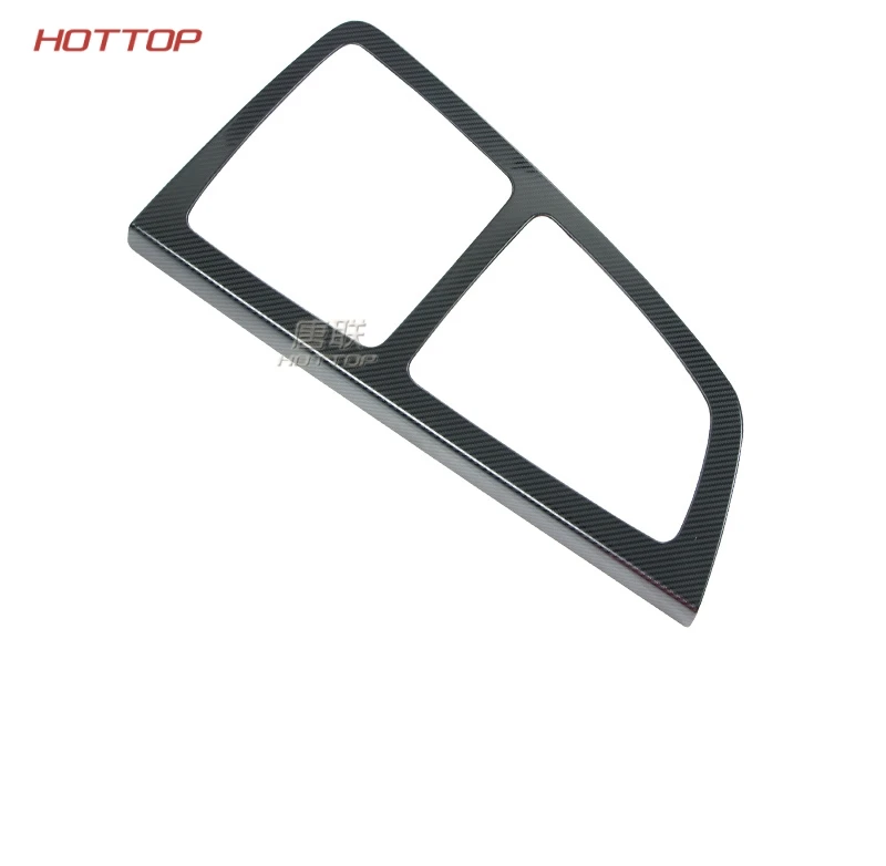 Carbon black 1pc Передняя консоль автомобиля, переключатель мультимедиа, кнопка переключения передач, рамка, накладка, подходит для Audi Q7 - Название цвета: Carbon black 1pc