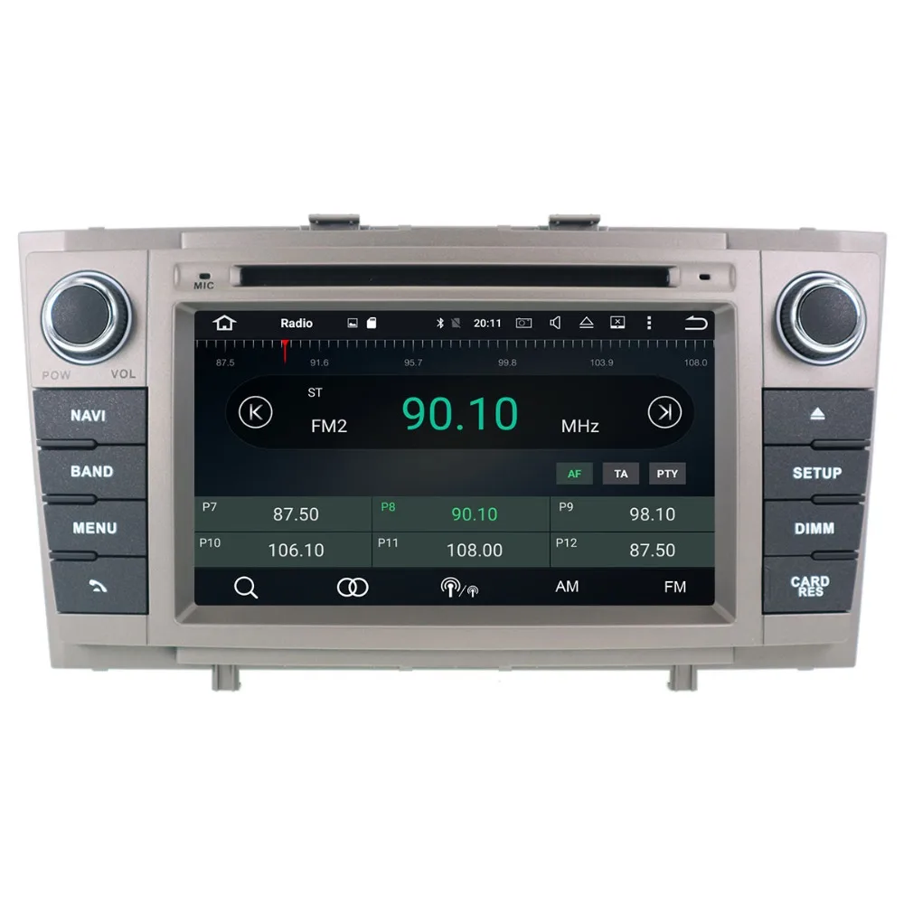 Автомагнитола 7 дюймов Android 8 1 GPS для Toyota Avensis T27 2009 2015 автомобильный DVD плеер