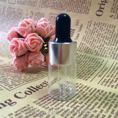 5 мл 50 шт./лот прозрачный стеклянный жидкий реагент Пипетка бутылка с пипеткой прозрачная для ароматерапии