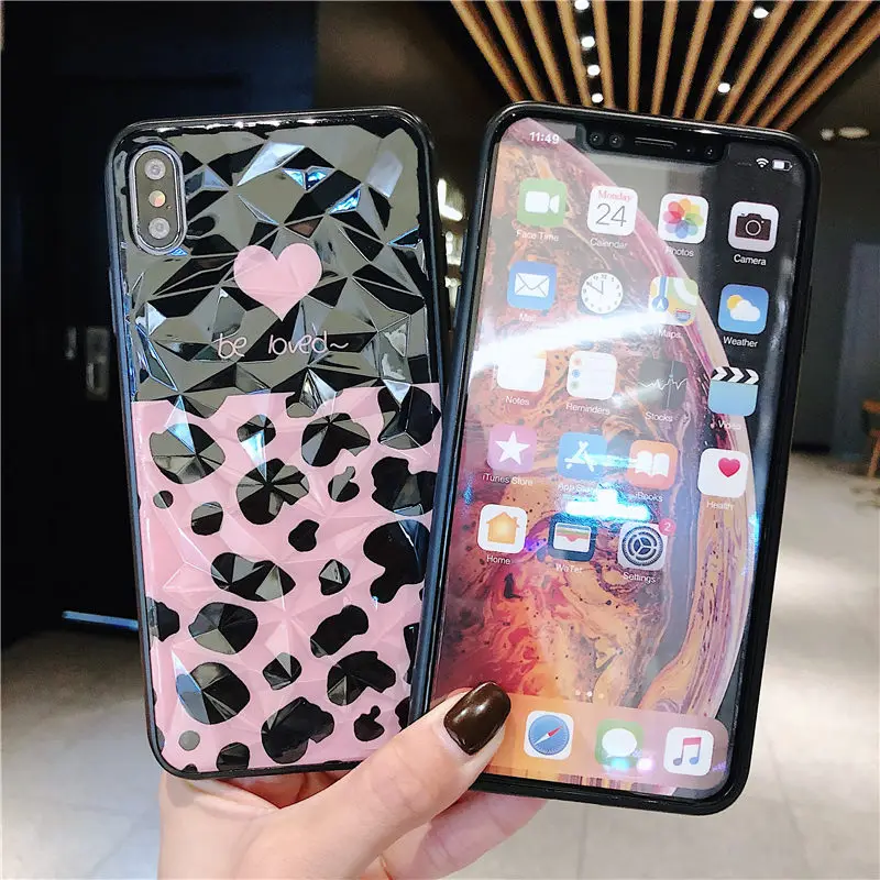 COOLY леопардовый чехол с сердечком для iphone XS Max X XR 6 S 7 8 Plus телефона в стиле ретро