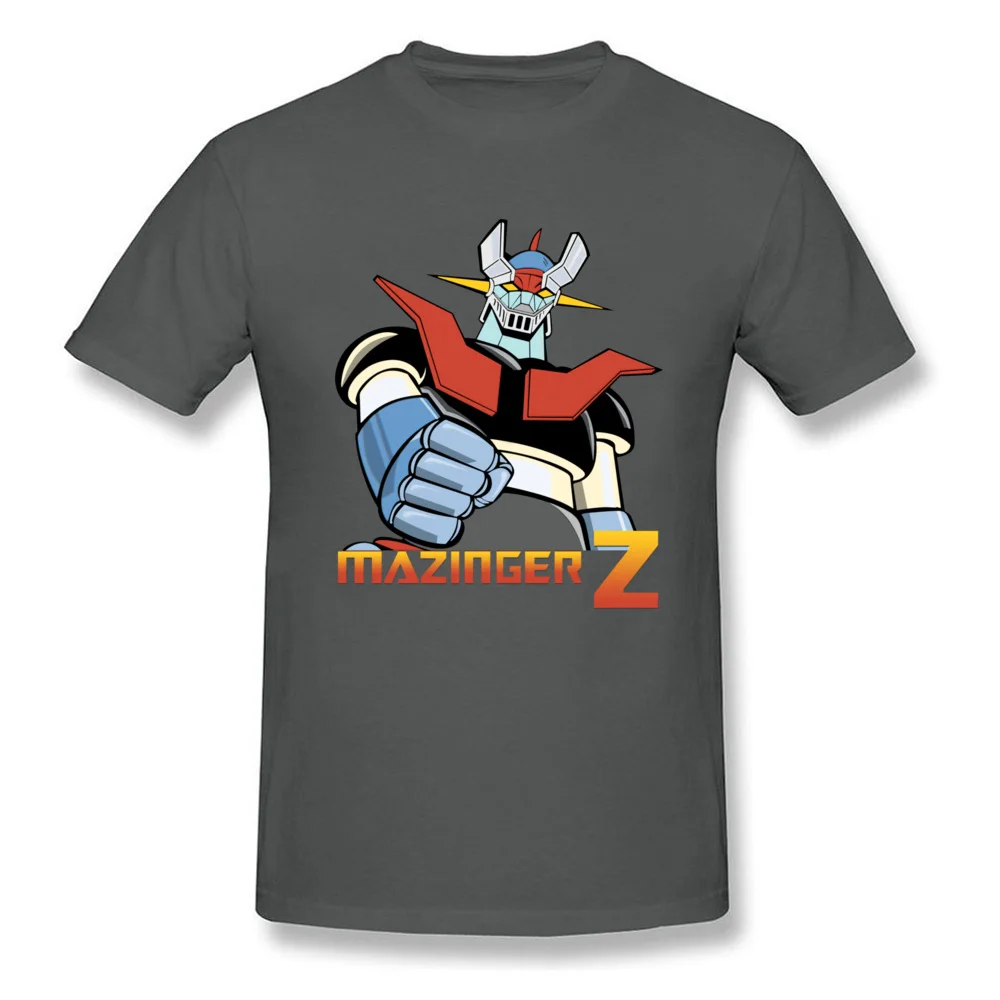 Аниме Mazinger Z Футболка мужская футболка модные черные топы воин любовник одежда робот футболки Япония Классический Футболка "Аниме" - Цвет: Темно-серый