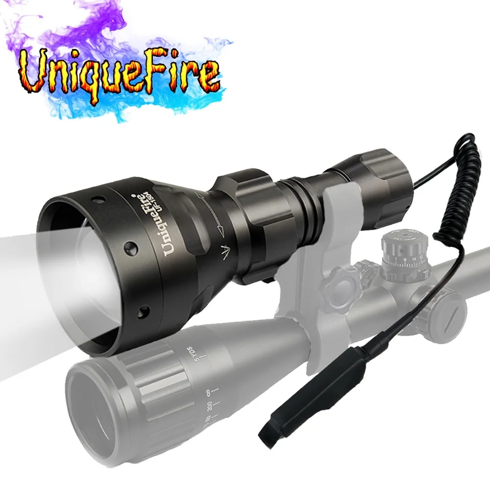 UniqueFire 1504 IR 850nm светодиодный фонарик 67 мм выпуклая линза масштабируемый фонарь с