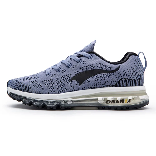 Gray-1118B ONEMIX, мужские кроссовки для женщин, красивые, Zapatillas, спортивные кроссовки, черные, спортивные, с воздушной подушкой, уличные, для бега, ходьбы, кроссовки - Цвет: Gray-1118B