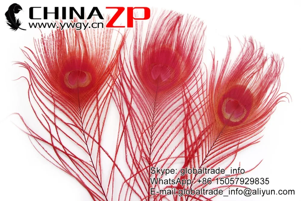 Китайский завод 100 шт./лот украшения для вечеринок Цветные Красные перышки