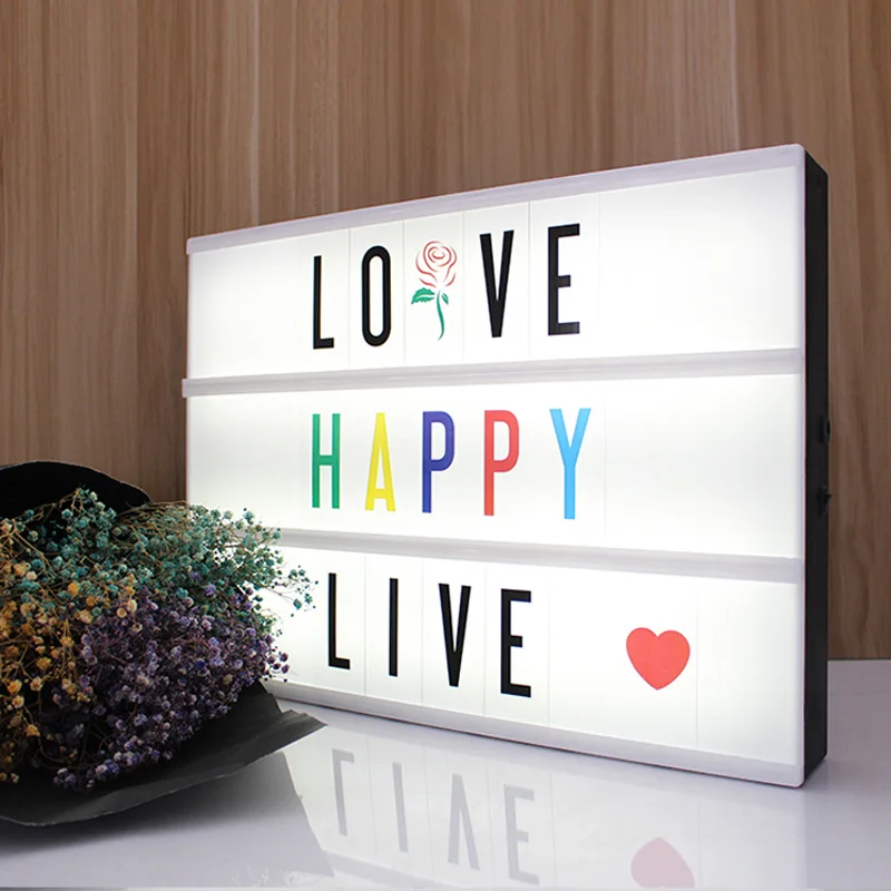 Ночник размер A3 LED письмо карта DIY использование AA батарея или USB порт питание