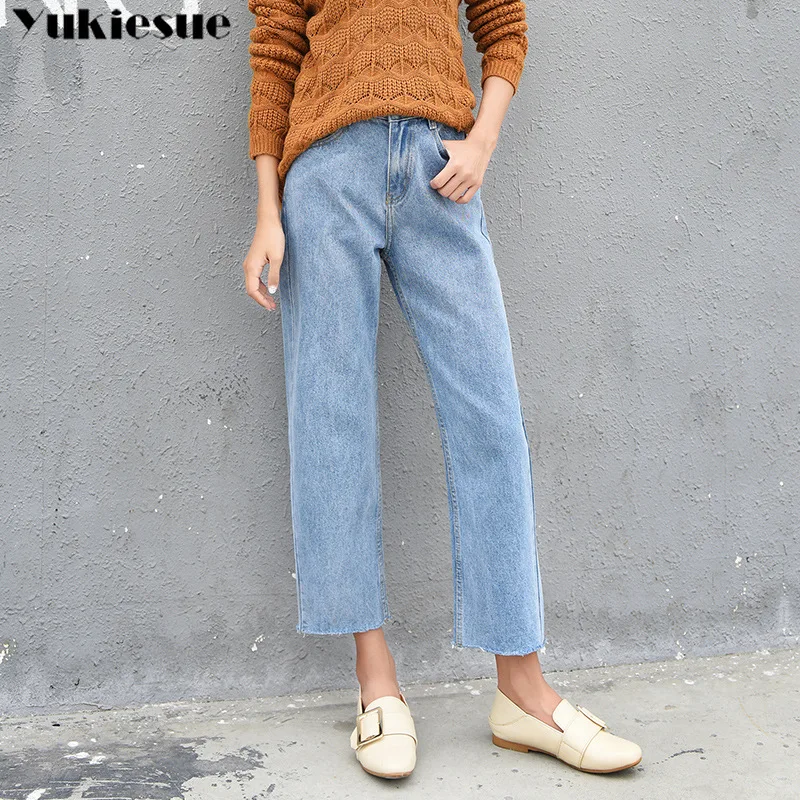 Джинсы женские рваные с эффектом пуш ап винтажные Брюки Капри из денима