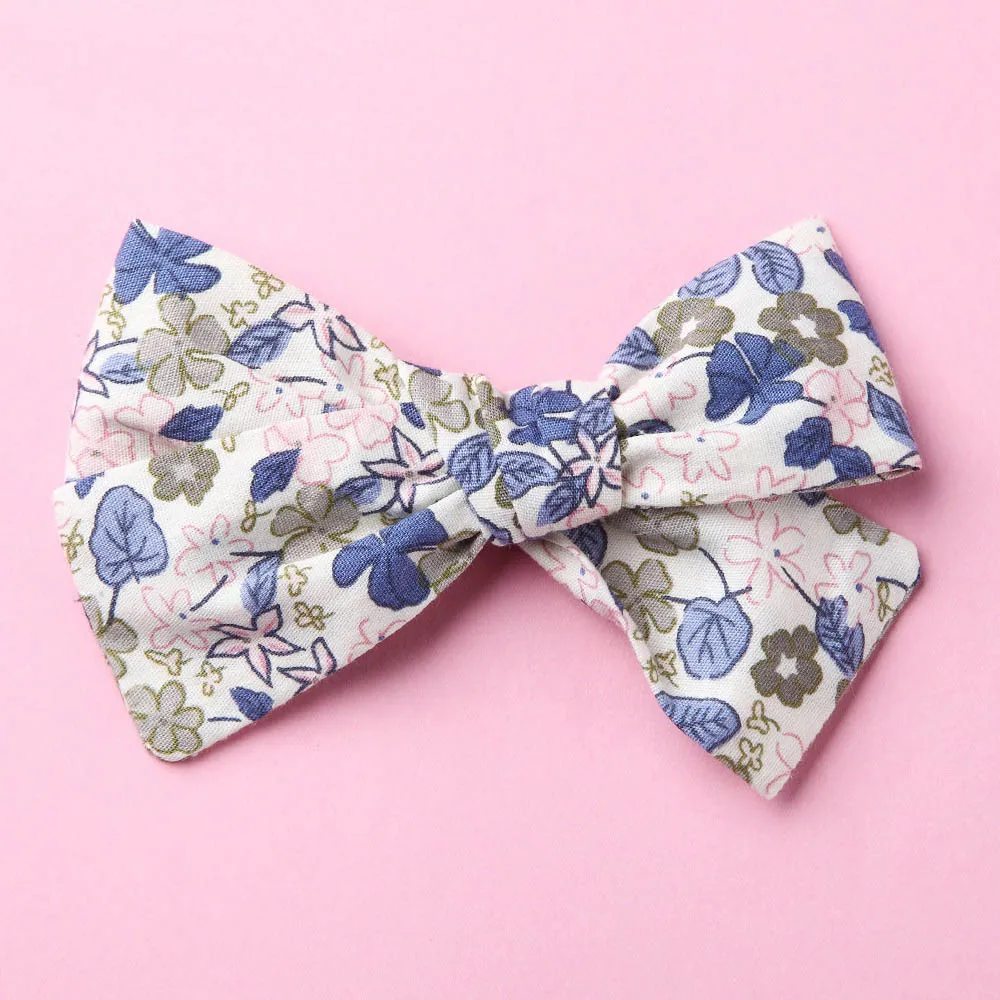 Floral 02 with clip Повязки на голову или заколки для волос, аксессуар для волос из ткани для девочек - Цвет: Floral 02 with clip