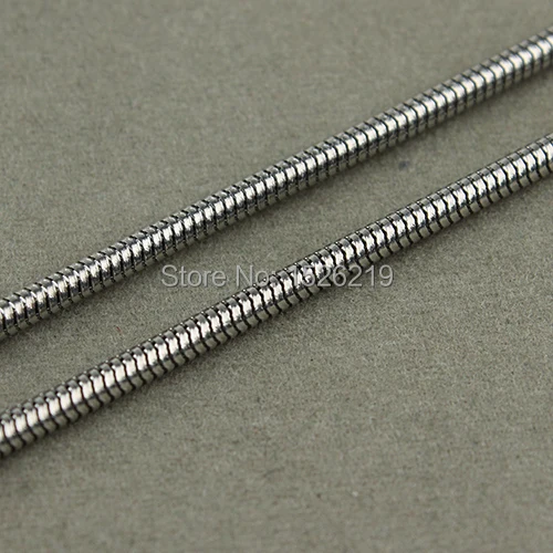 

1Meter/pack Dia 1.2/2.4/3.2MM Silver Tone 316L Stainless Steel Snake Chain Bulk Fitting Necklace Bracelet Jewelry Materials