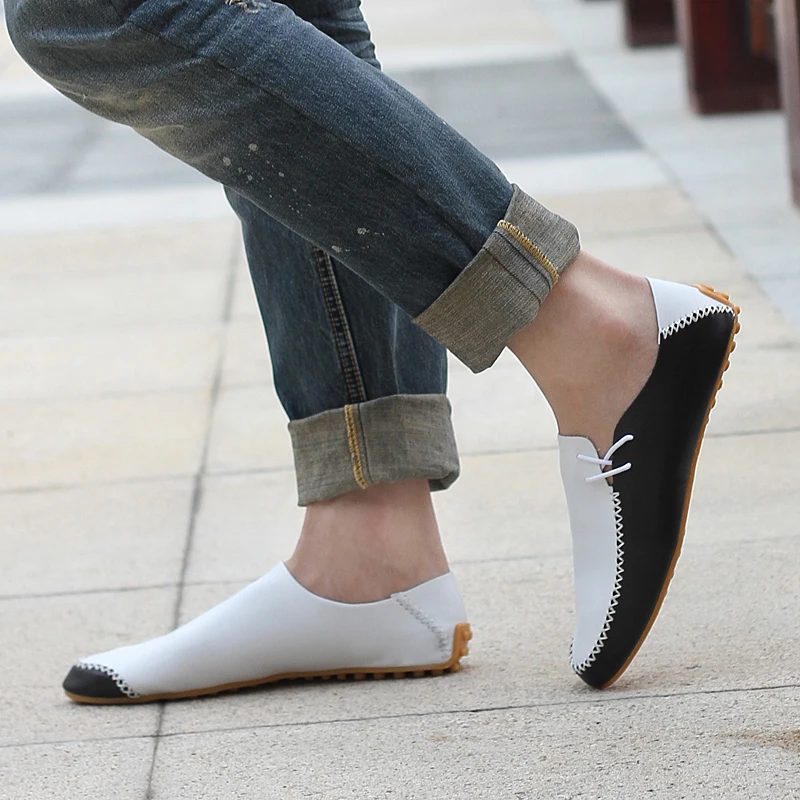 Лидер продаж Новинка 2017 года Мужская обувь для мужчин Туфли без каблуков Мужские