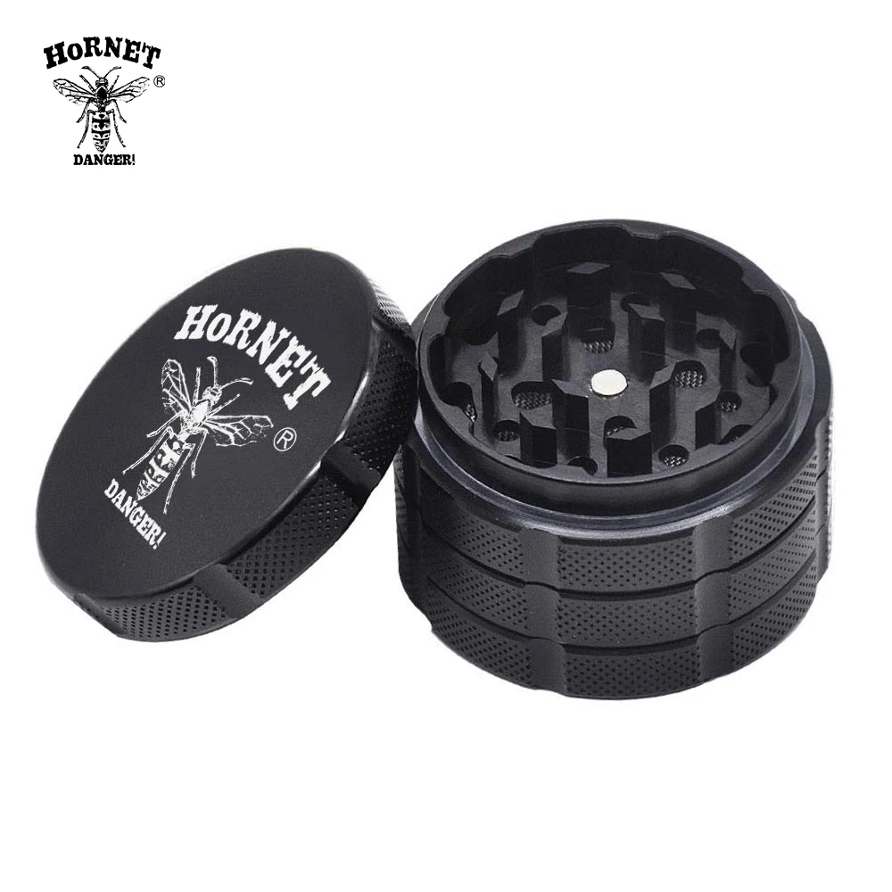 HORNET Премиум Большой 60 мм 4 шт. металл курительная шлифовальная машина самолет