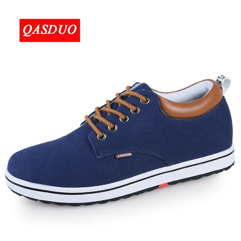 QASDUO New breathable stealth increased 6cm wild board shoes men's casual Fashion Flat Loafers | Обувь