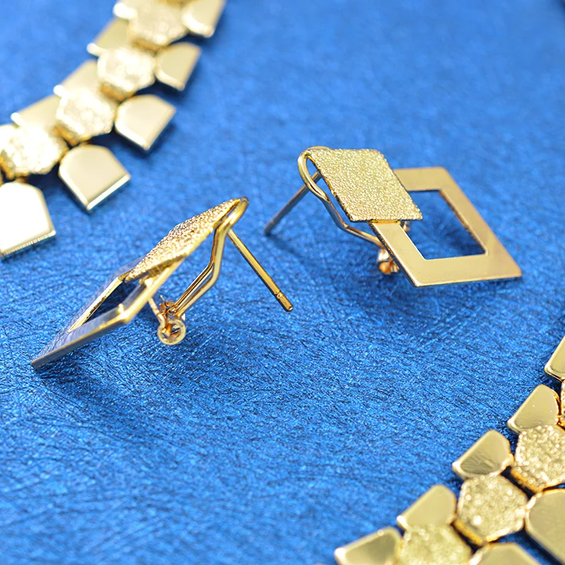 Комплект ювелирных изделий в богемном стиле для женщин ожерелье серьги браслет