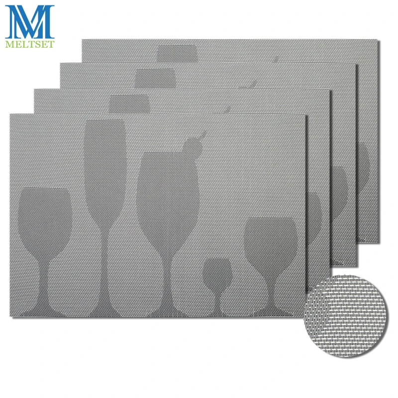 4 шт./компл. коврики для обеденного стола водонепроницаемые виниловые салфетки