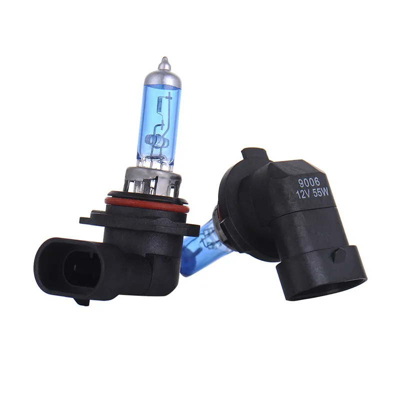 55Wx2 12V TXVSO8 автомобильные галогеновые лампы для автомобилей с передовые синий фары с покрытием 5000k белый H1 H3 H4 H7 H11 9005 9006 супер яркий