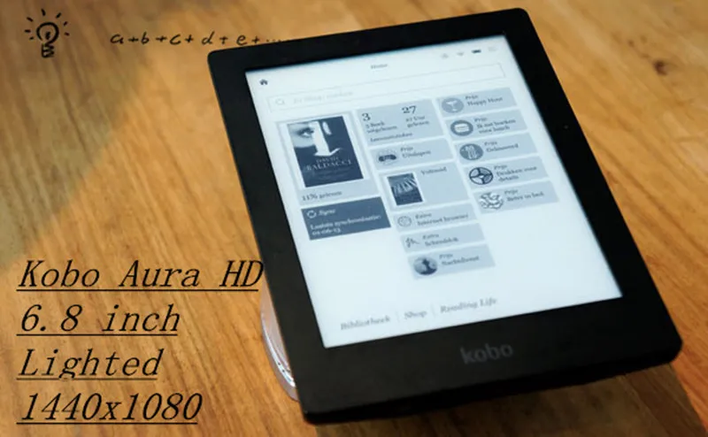 Электронная книга Kobo Aura HD читалка 6,8 дюймов 1440x1080 сенсорный экран электронная книга ридер e-ink передний светильник электронная книга ридер