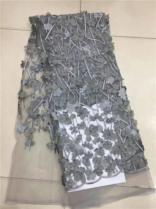 pink Color French Lace Fabric With Plenty Beaded.High Quality Guipure For Wedding Dress.Nigerian Beaded | Дом и сад