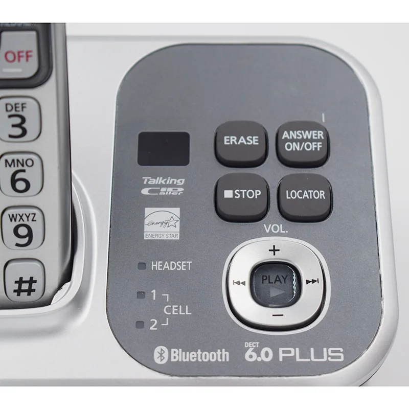Цифровой Беспроводной Телефон DECT KX TG7731S 4 телефона 1 9 ГГц связь с мобильным
