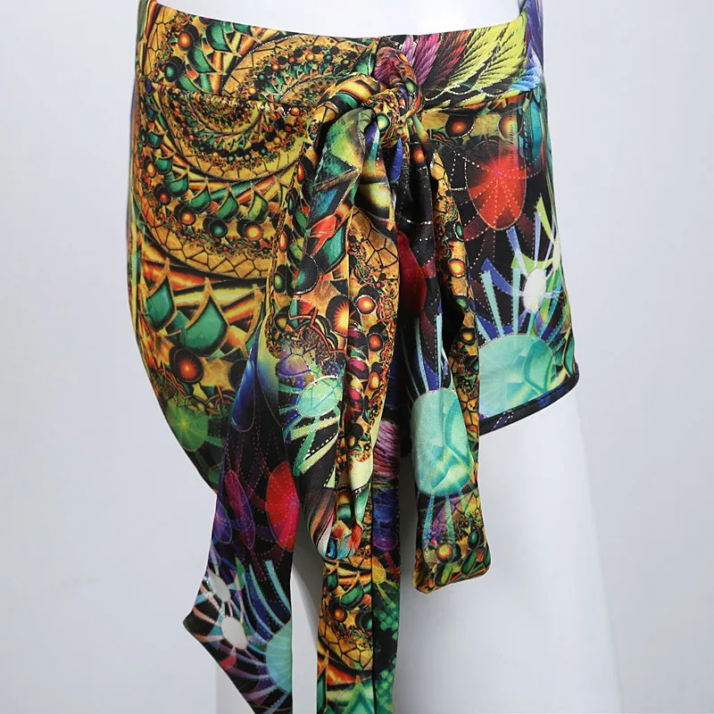 Женский костюм для ночного клуба и бара комплект из 2 предметов модный пикантный