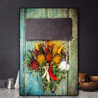 Кухня овощей зерна ложка для специй Холст Картина без рамки скандинавский Плакаты и декоративное настенное Искусство Рисунок Еда изображение Гостиная