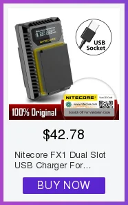 Nitecore UNK1 USB двойной слот Зарядное устройство для Nikon Камера Батарея EN-EL14 EN-EL14a EN-EL15 D750 D810 D610 DF D7100 D7000 D5100 D600