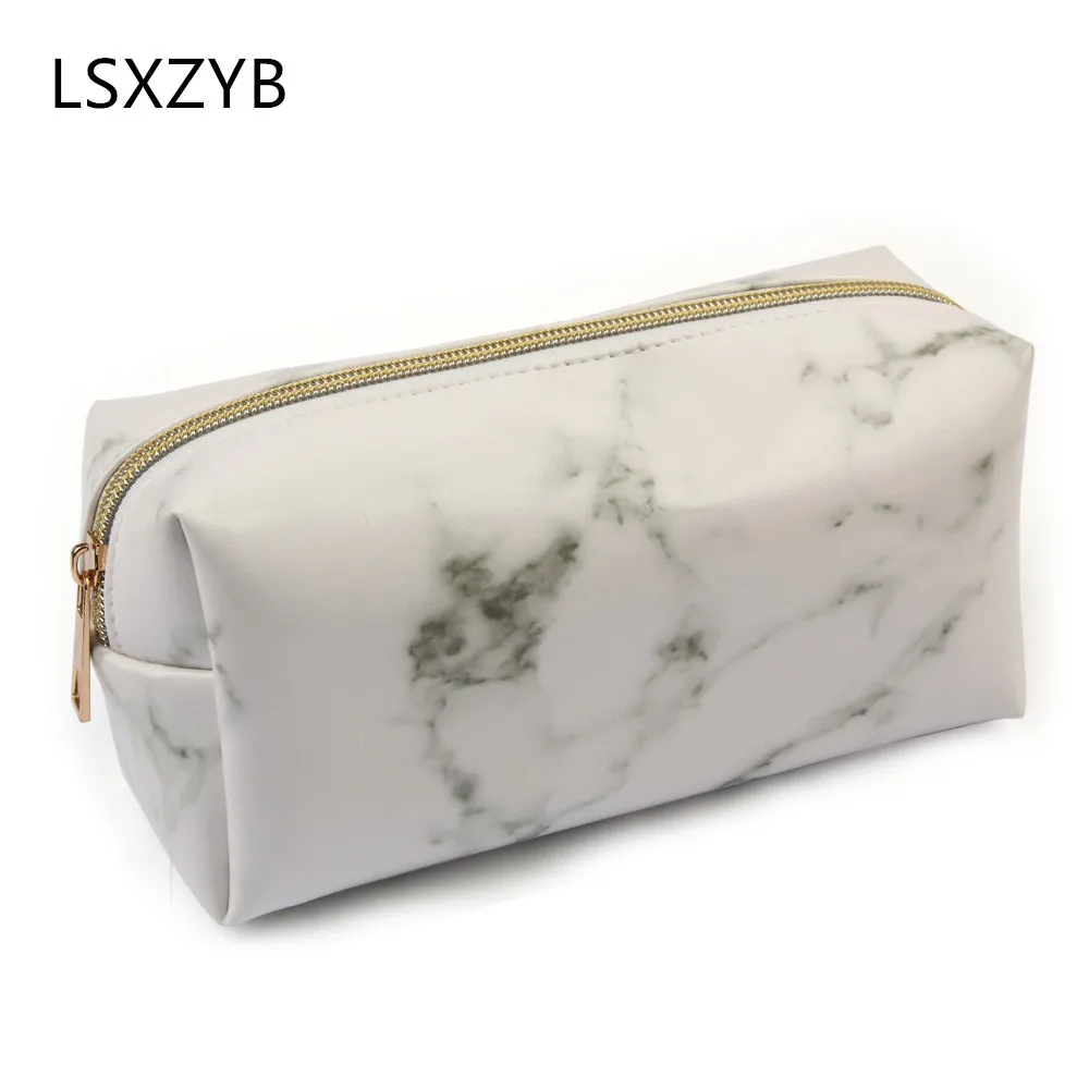 1 шт. Белая Косметическая сумка для кистей Профессиональный держатель мраморный