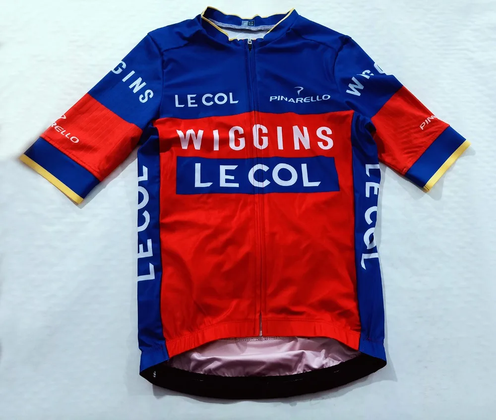 Новая велосипедная футболка WIGGINS TEAM с коротким рукавом, итальянская полосатая ткань, рукав и повязка на запястье, рубашка для езды на велосипеде