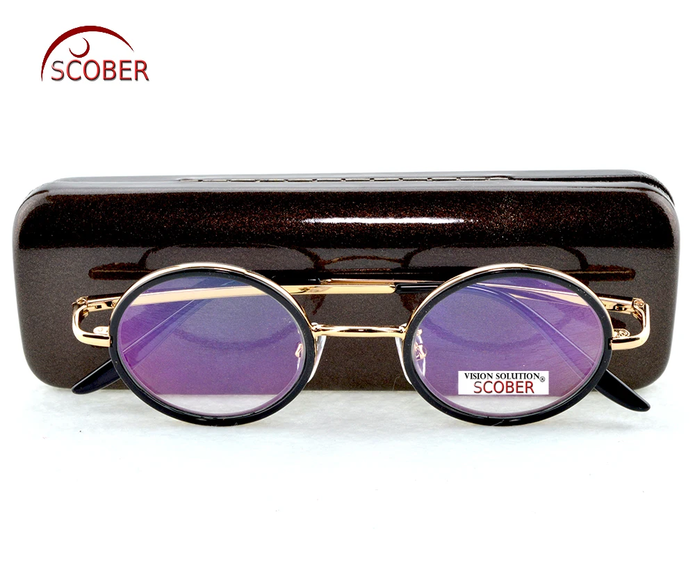 Коллекция 2019 года Scober = винтажные круглые очки 40s для чтения с антиотражающим
