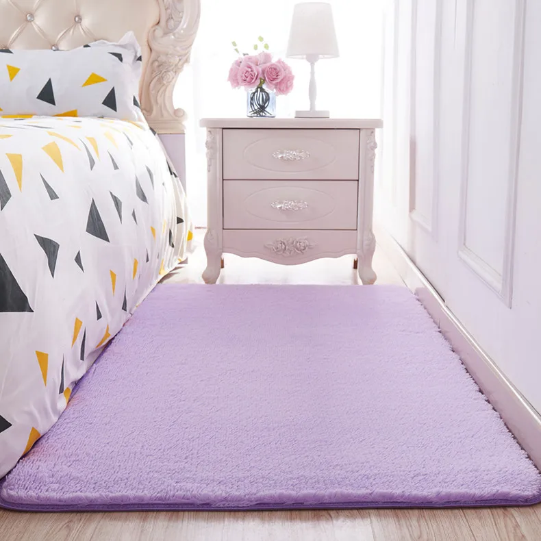 3cm plush purple 300x200 см Мягкий Лохматый большой ковер для гостиной однотонный теплый плюшевый коврик для спальни коврик для йоги коврики для дома декоративные коврики - Цвет: 3cm plush purple