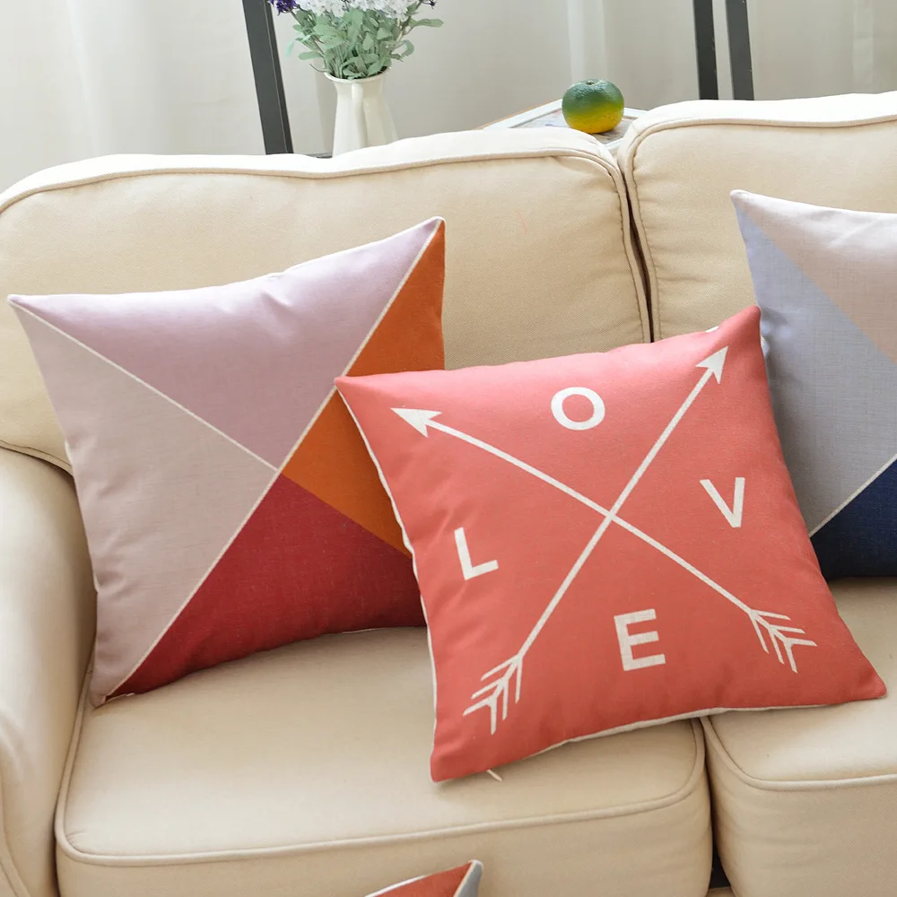 Чехол для подушки под заказ чехол сиденья поясничный конверт дивана льняной