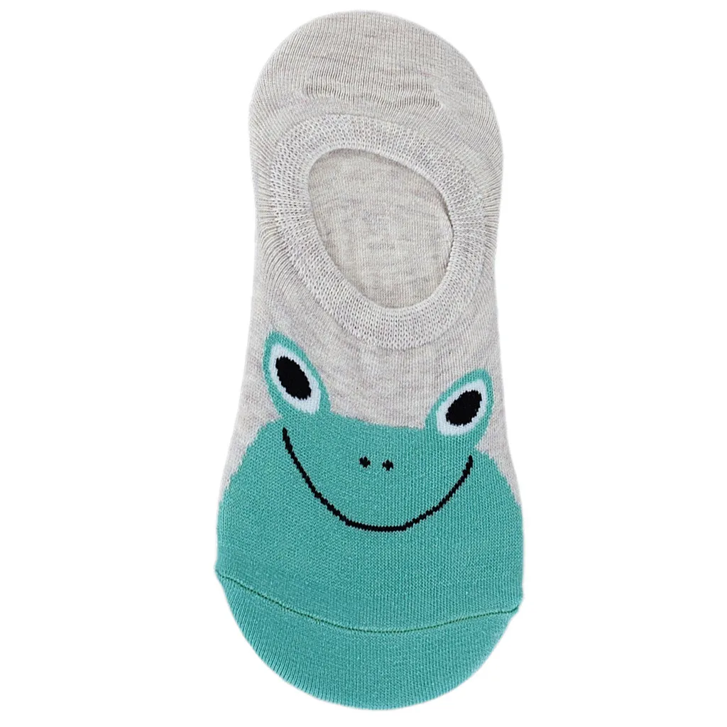 Дышащие женские носки башмачки сезон весна лето удобные повседневные с героями