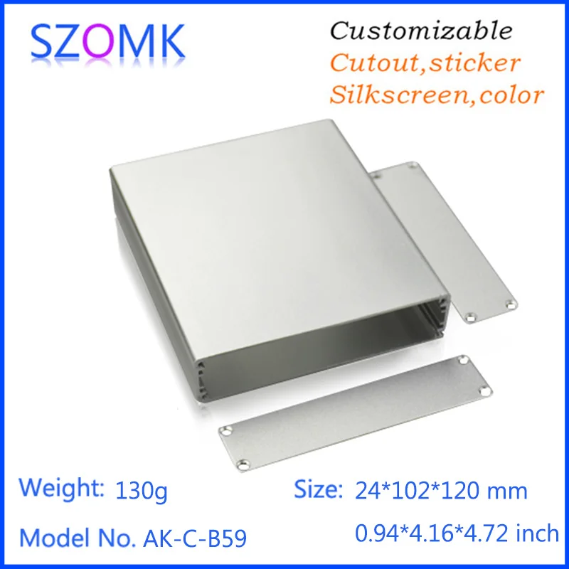 10 шт. алюминиевые корпуса для усилителя szomk 24*102*120 мм|aluminum mini itx case|aluminum tool casecase clothes