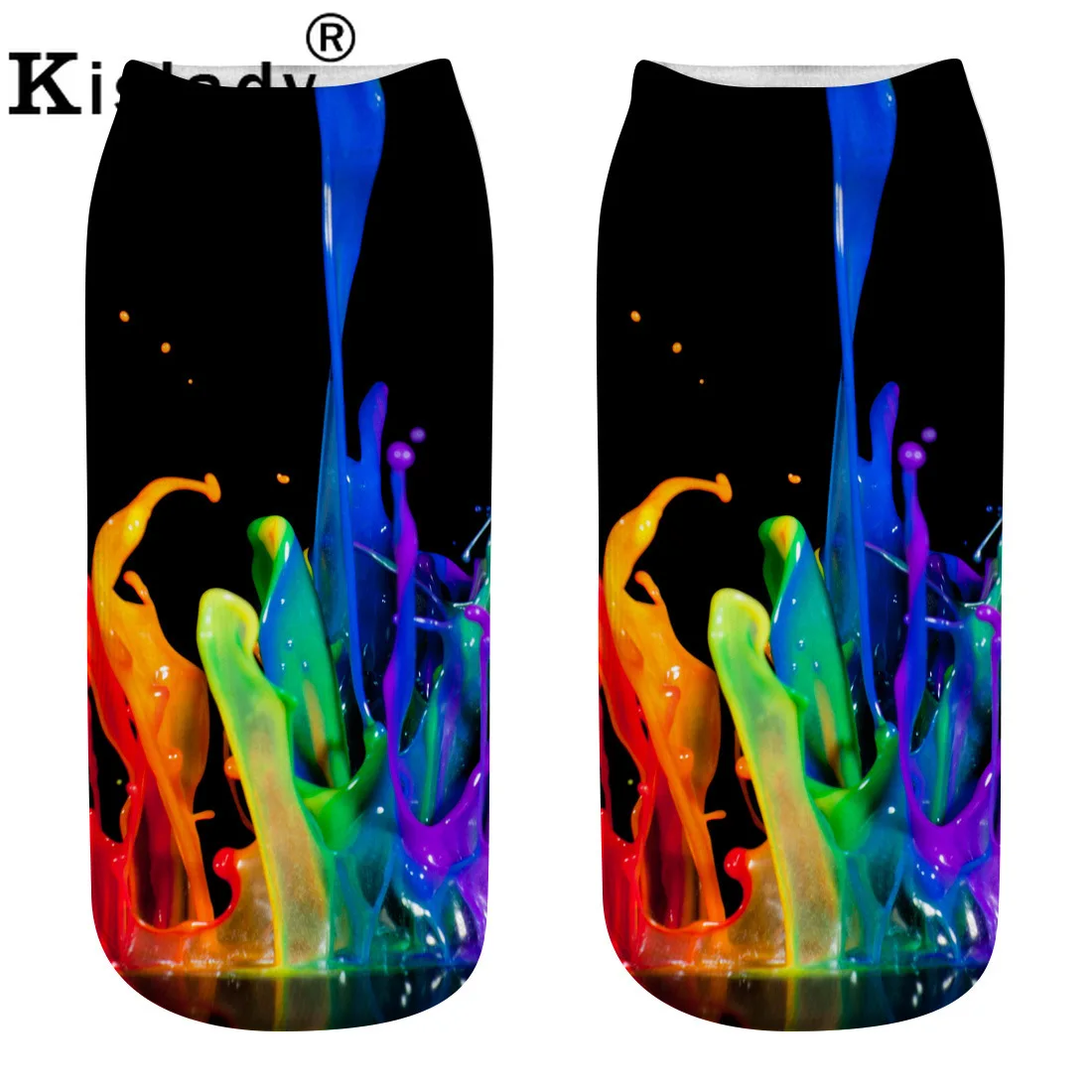 2018 зимние носки унисекс с 3D принтом масляной росписью хипстерские модные Веселые