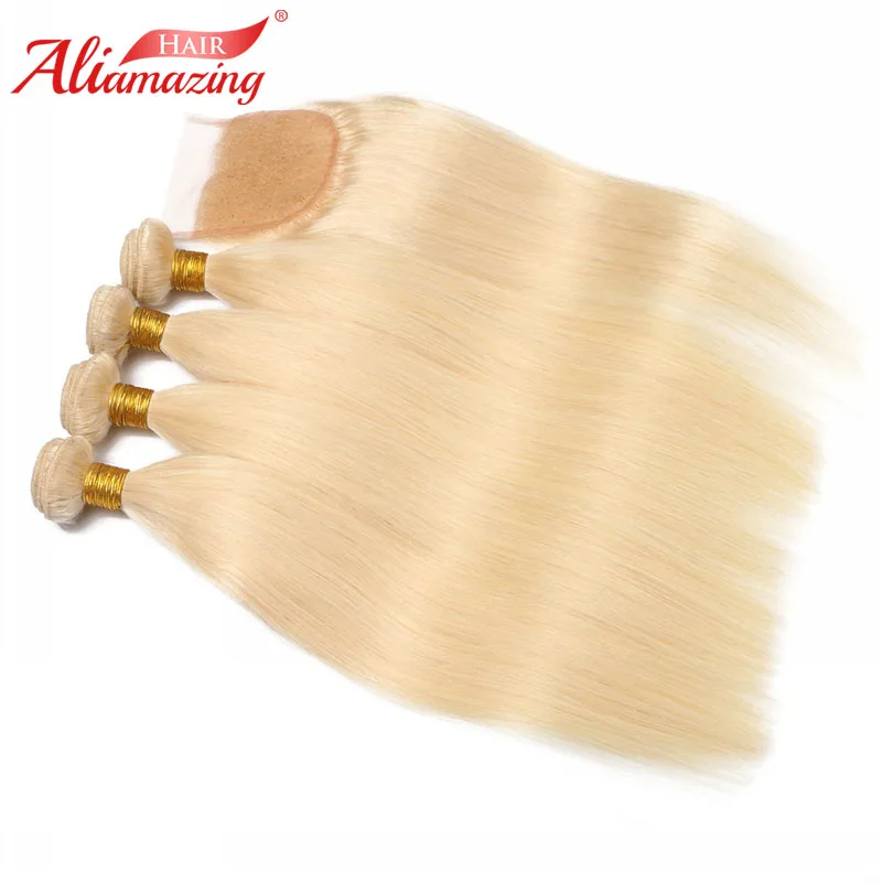 Али удивительные волосы 613 блонд бразильские шелковистые прямые человеческие