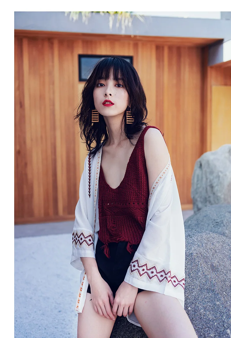 2019 Новый Модный женский летний кардиган пляжный Резорт солнцезащитный шаль с