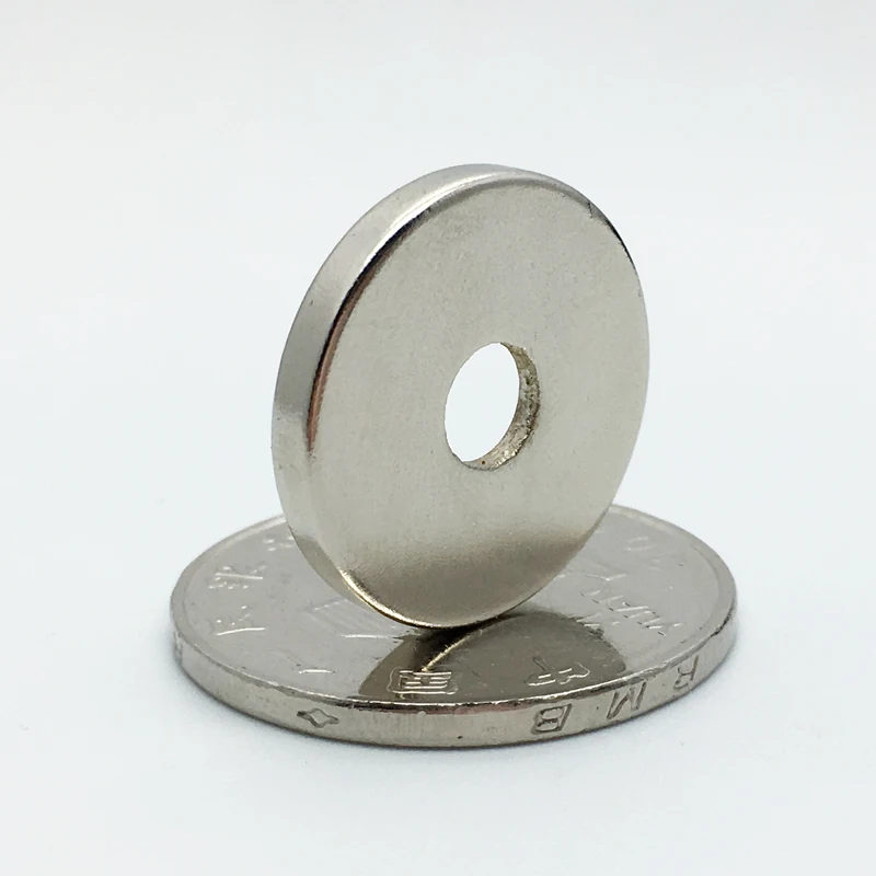 10pcs Strong Ring Magnet 15 mm x 3 Countersunk Hole:3 Rare Earth Neodymium N52 15*3 | Обустройство дома