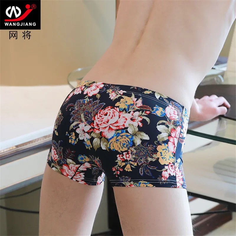 5 шт./лот оптовая продажа фирменное Мужское нижнее белье боксеры короткие летние