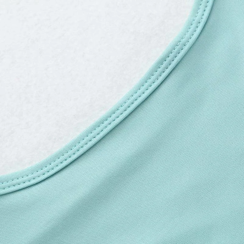 Женский короткий топ LUNDUNSHIJIA облегающий розовый и зеленый без рукавов летний