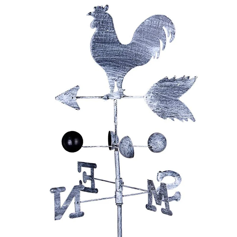 Традиционный петух Weathervanes Железный петух флюгер скорость ветра указатель направления Сад Двор SLC88