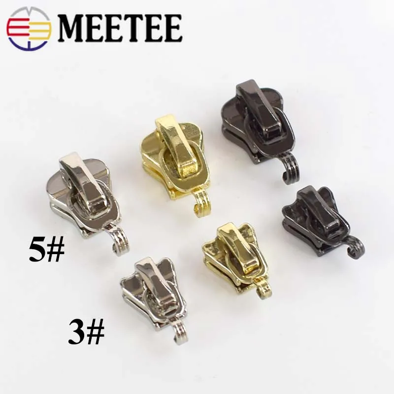 Meetee 20 шт. 3 #5 # металлические нейлоновые слайдеры из смолы для багажа одежды сделай