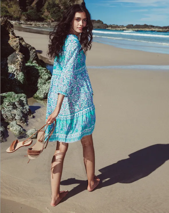 Горячая Распродажа 2017 летнее шифоновое пляжное платье новое тонкое кружевное