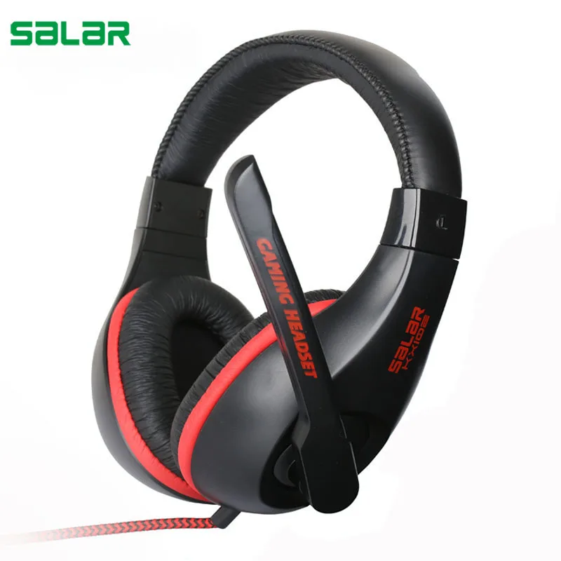 Salar KX102 3 5 мм проводные наушники игровая гарнитура PC Gamer стерео с микрофоном для