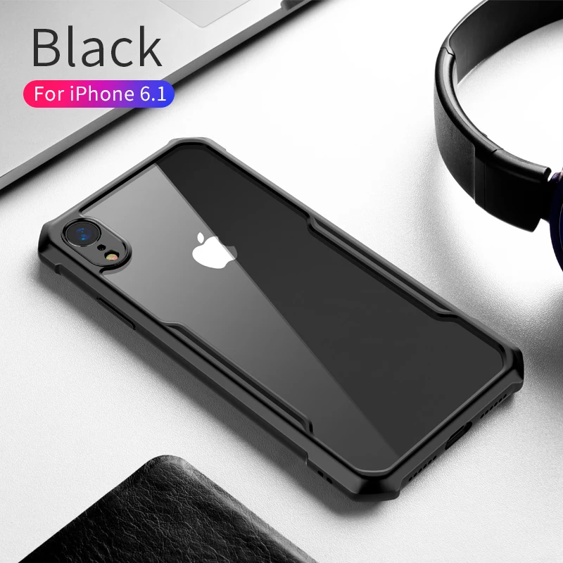 Чехол для телефона для iPhone 7 8 plus 6 6s plus XUNDD прозрачный кольцевой защитный чехол+ стеклянная Защитная пленка для iPhone xr x xs max