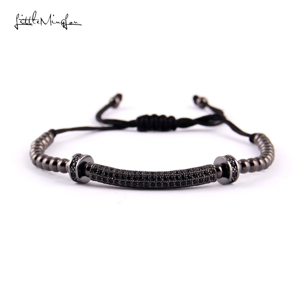 Мужской медный браслет с бусинами 4 мм|macrame bracelet|men braceletbracelet luxury |