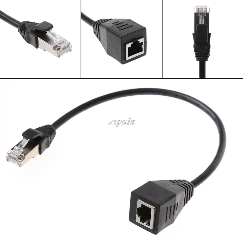 30 см/60 см/1 м/1 5 м RJ45 Cat5e экранированный кабель удлинитель для подключения к сети