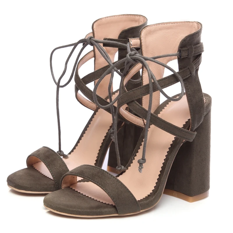 

ENMAYLA PU Basic Party Woman Shoes 2019 Summer Fashion High Heel Square Heel Women Sandals Big Size 34-43 LY1147