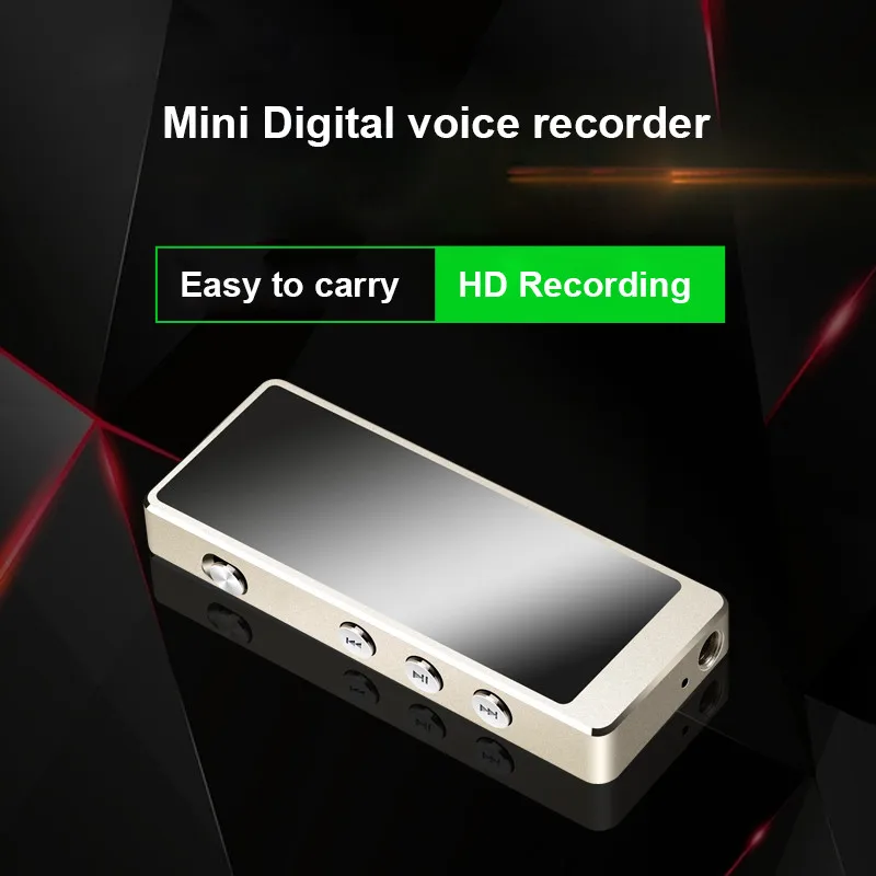 Высокое качество Мини Профессиональный без потерь HiFi Цифровой диктофон ручка аудио контроль звука запись MP3 музыкальный плеер