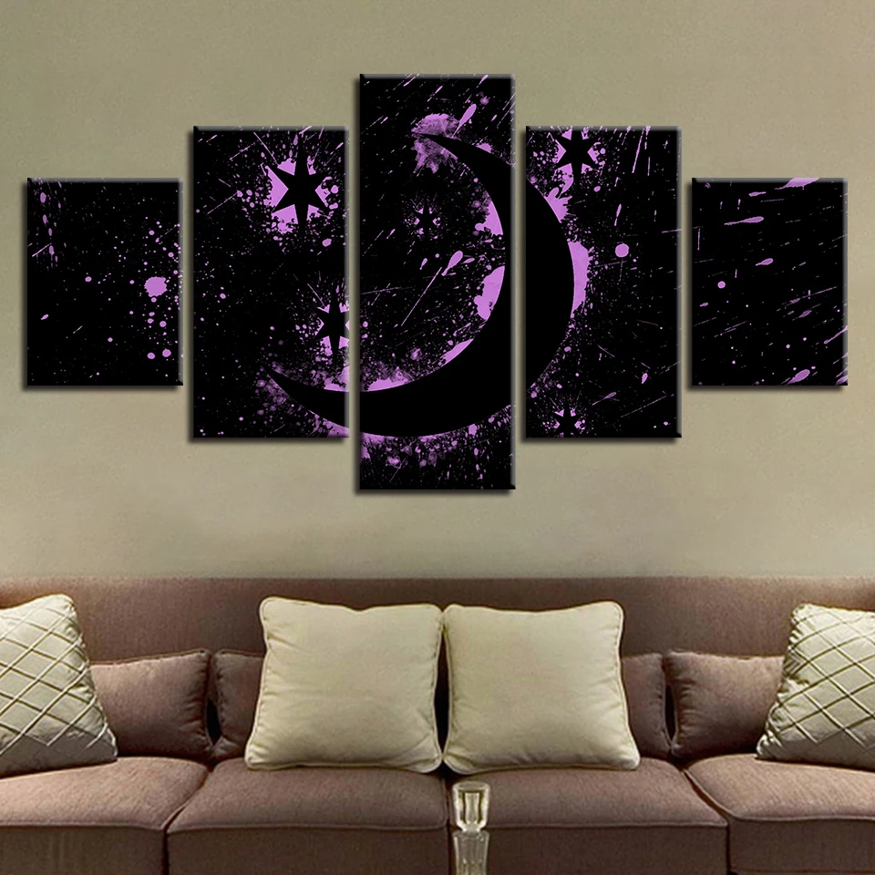 Фоторамка с абстрактными звездами и луной 5 шт.|Рисование каллиграфия| |
