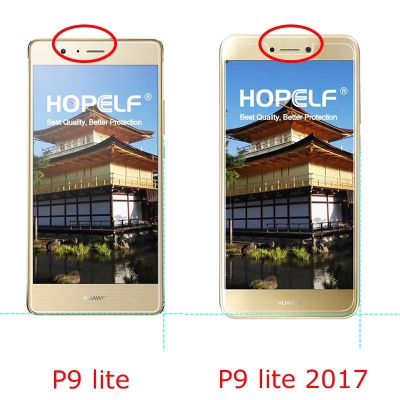 2 шт. закаленное стекло для huawei P9 Lite стекло на телефон пленка защитная пленка для экрана для huawei P9 Lite стекло