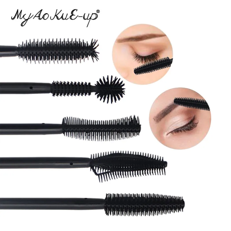 200 шт. одноразовые кисти для нанесения туши ресниц|eyelash brush silicone|mascara brusheyelash |